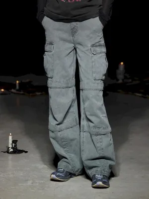 Heavy Duty Washed Straight Work Pants【s0000005502】