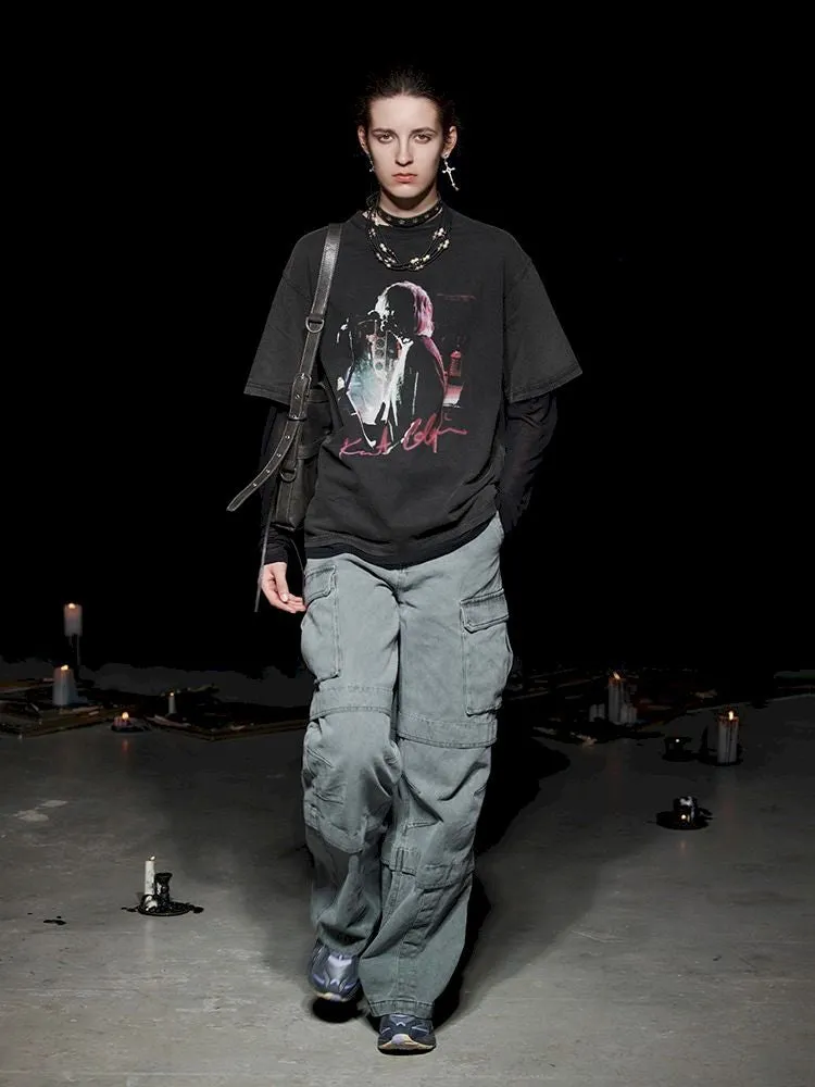 Heavy Duty Washed Straight Work Pants【s0000005502】