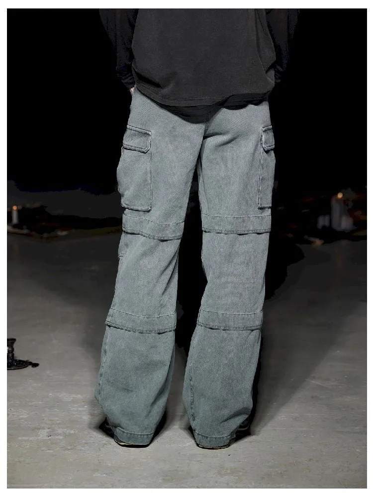 Heavy Duty Washed Straight Work Pants【s0000005502】