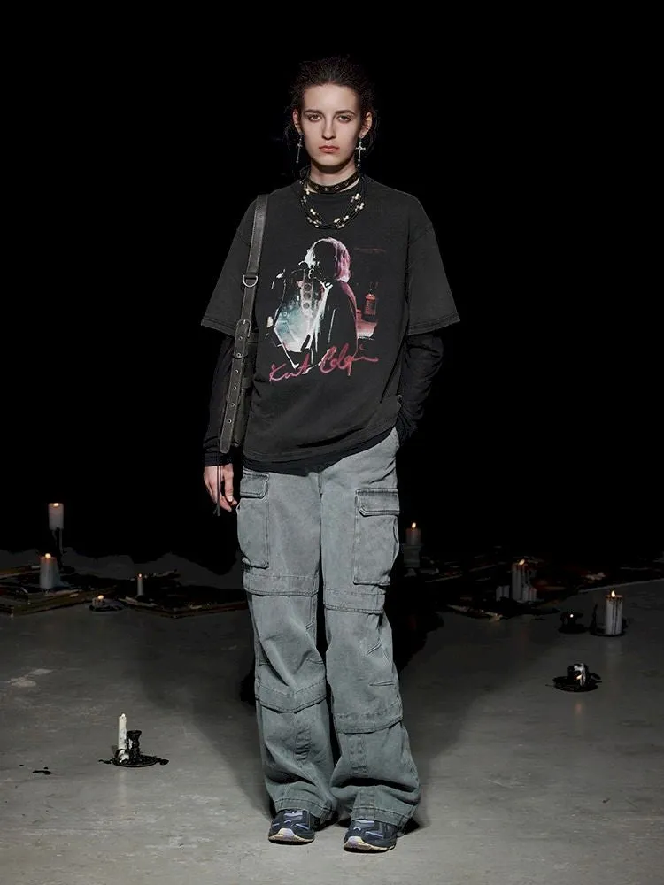 Heavy Duty Washed Straight Work Pants【s0000005502】