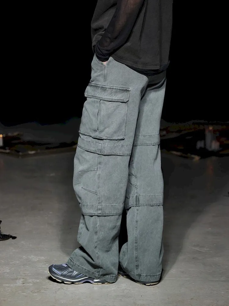 Heavy Duty Washed Straight Work Pants【s0000005502】