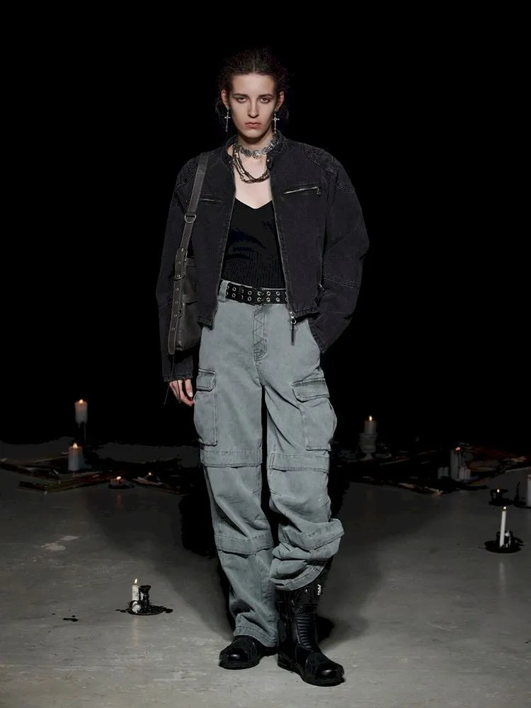 Heavy Duty Washed Straight Work Pants【s0000005502】