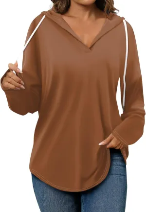 Hoodies for Women 2025 Pullover Oversized Sweatshirts Long SLeeve Shirts Loose Fit