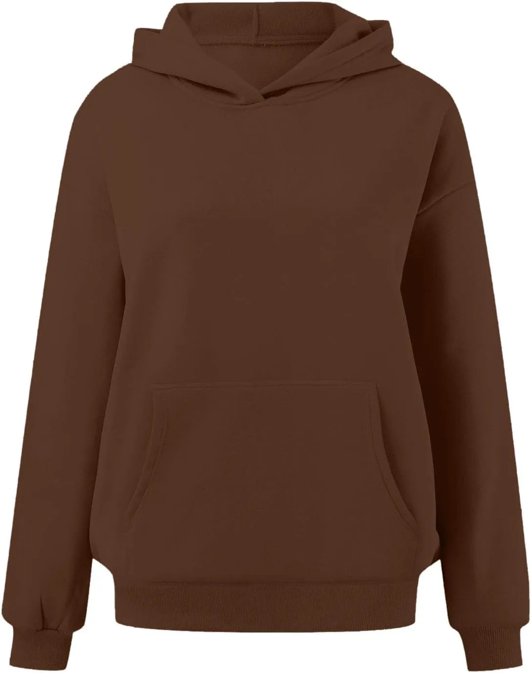 Hoodies for Women Trendy Oversized Sweatshirts Casual Fleece Long Sleeve Pullover Fall Outfits 2024 with Pocket