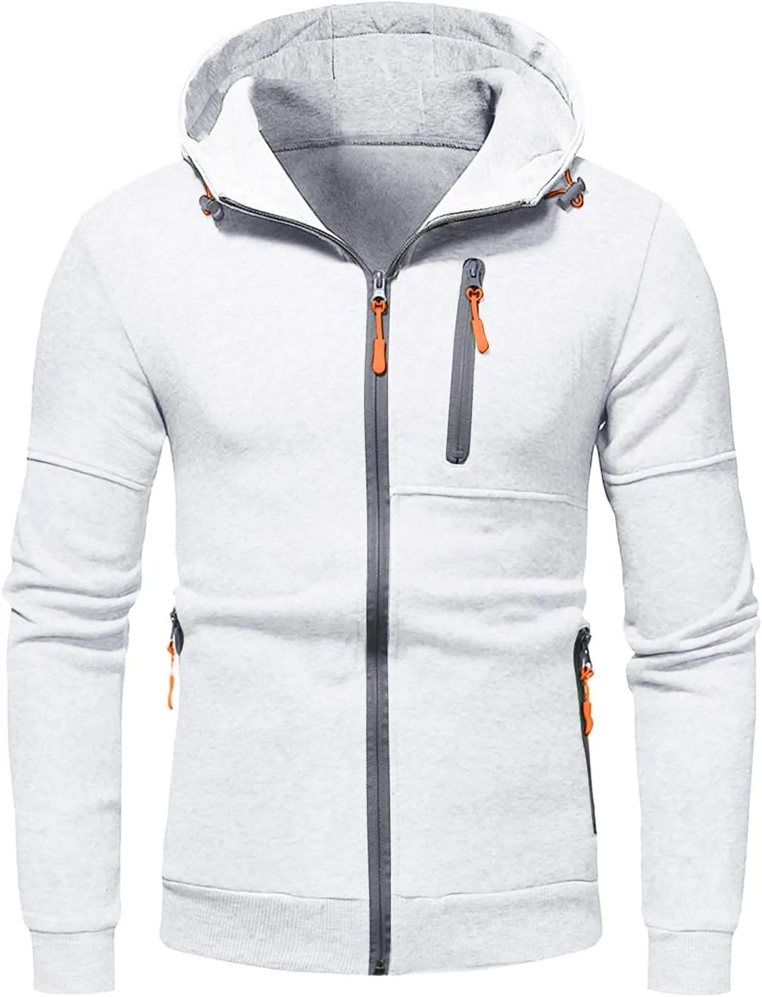 Hoodies Mens' Autumn Winter Long Sleeve Zipper Hooded Sweatshirt Cardigan Long Sleeve Sweatshirt Sports Hooded Jacket