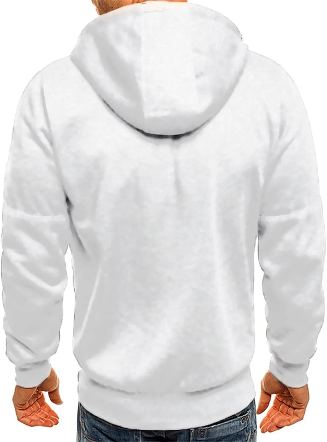 Hoodies Mens' Autumn Winter Long Sleeve Zipper Hooded Sweatshirt Cardigan Long Sleeve Sweatshirt Sports Hooded Jacket