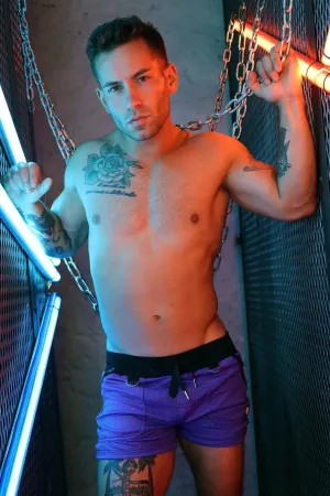 HOOK UP SHORTS PURPLE
