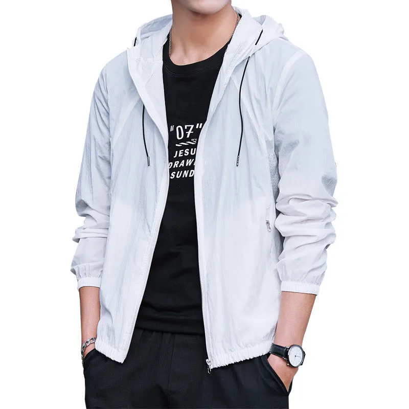 Jacket Summer Sporty Sunscreen Thin Trendy Stylish Breathable Outdoor Windbreaker Outerwear