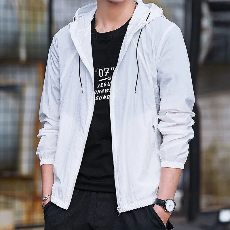 Jacket Summer Sporty Sunscreen Thin Trendy Stylish Breathable Outdoor Windbreaker Outerwear