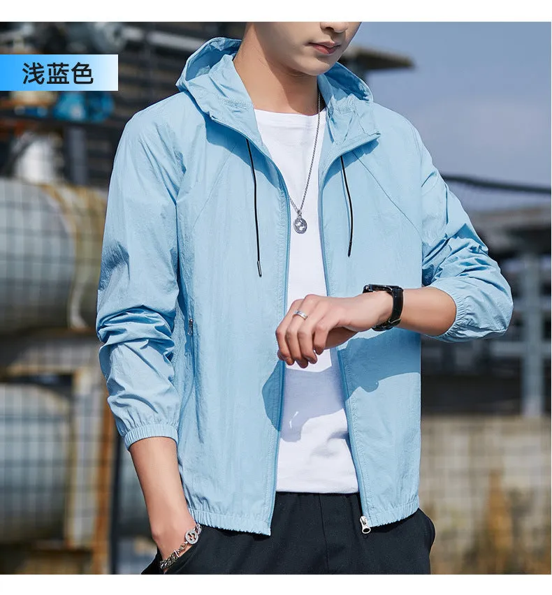 Jacket Summer Sporty Sunscreen Thin Trendy Stylish Breathable Outdoor Windbreaker Outerwear
