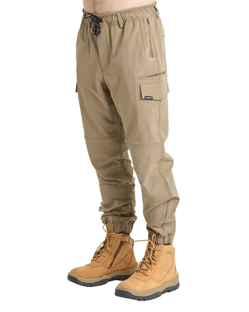 Jet-Lite Hybrid Elastic Waist Cuff Pant - Khaki