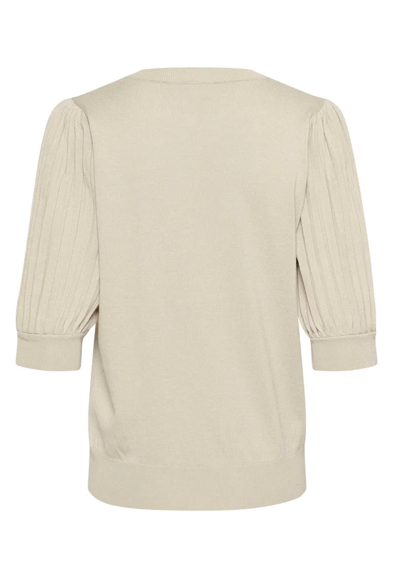 KAFFE KAlone Knit Pullover Feather Gray