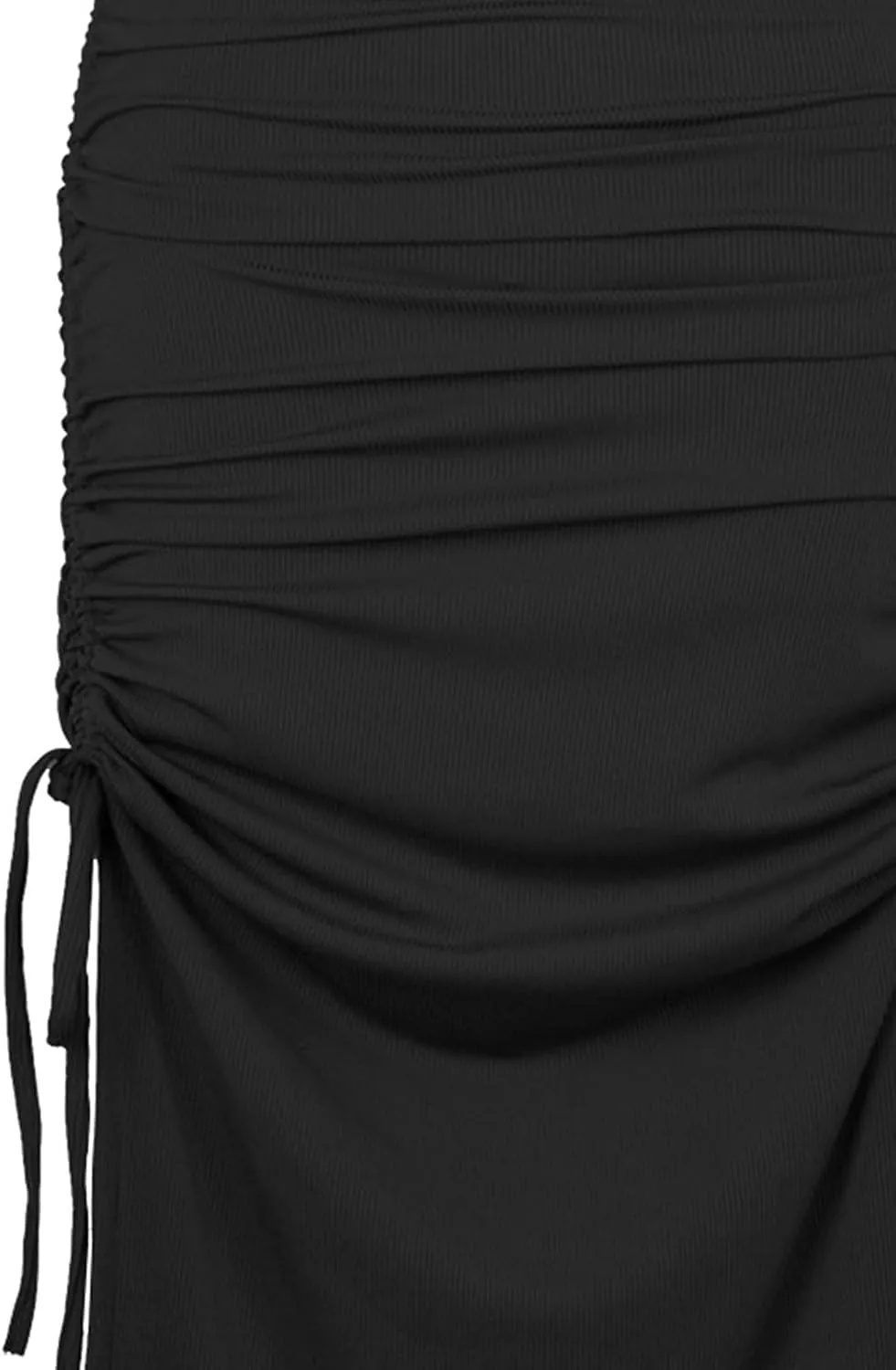 Ladies Skorts Skirt for Women Ribbed Wrap Slit Pencil Criss Cross Basic Maxi Long Skorts 2025 Regular Fit