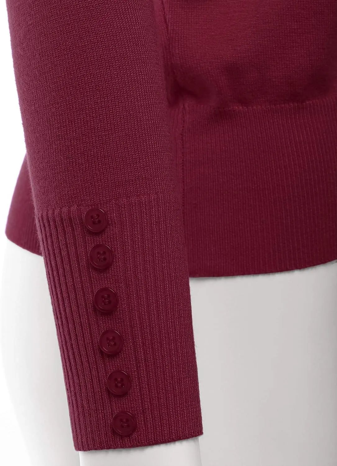 LALABEE Women's V-Neck Long Sleeve Button Down Sweater Cardigan Soft Knit(S-XXL)
