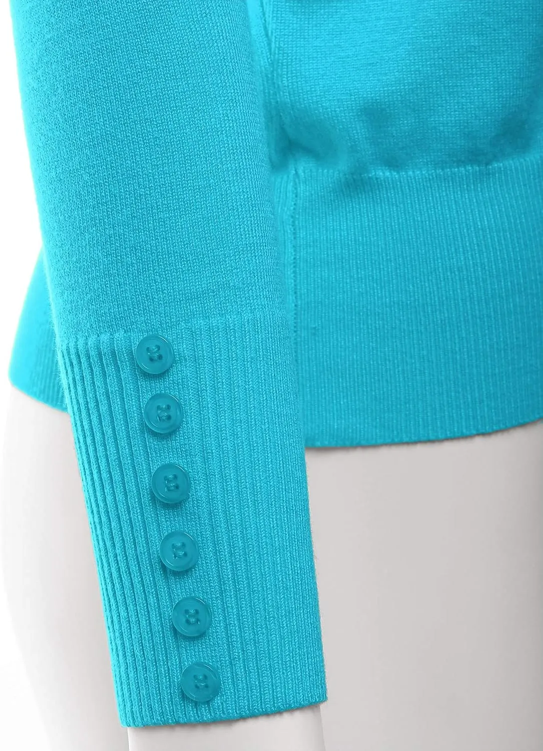 LALABEE Women's V-Neck Long Sleeve Button Down Sweater Cardigan Soft Knit(S-XXL)