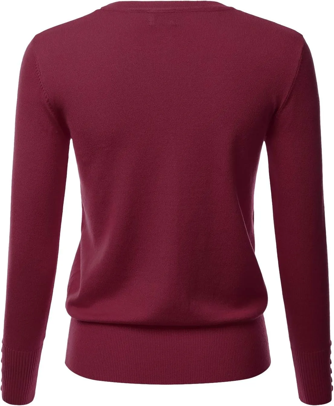 LALABEE Women's V-Neck Long Sleeve Button Down Sweater Cardigan Soft Knit(S-XXL)