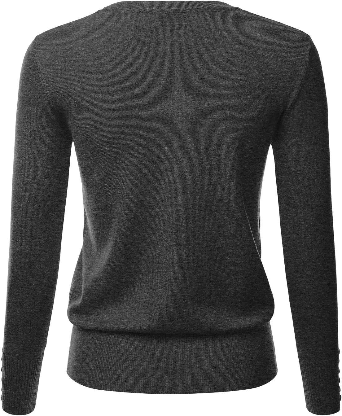 LALABEE Women's V-Neck Long Sleeve Button Down Sweater Cardigan Soft Knit(S-XXL)