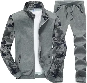 Lavnis Men's 2 Pieces Tracksuits Running Jogging Sports Suits Athletic Long Sleeve Sweatsuit