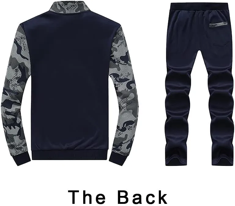 Lavnis Men's 2 Pieces Tracksuits Running Jogging Sports Suits Athletic Long Sleeve Sweatsuit