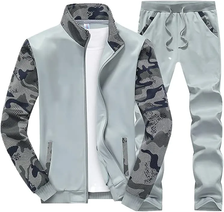 Lavnis Men's 2 Pieces Tracksuits Running Jogging Sports Suits Athletic Long Sleeve Sweatsuit