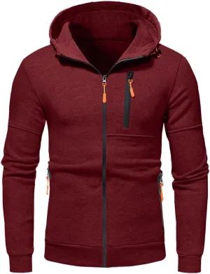 LCMTWX Hoodies for Men Hoodie Splicing Large Size Sweater Jacket Midweight Fleece Sweatshirt Solid Color Sweatshirt With