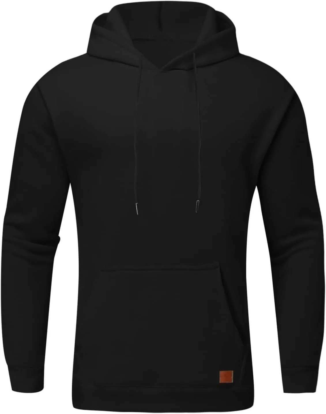 LCMTWX Hoodies for Men Winter Casual Loose Solid Hooded Sweater Top Men's Hooded Fleece Sweatshirt Heavyweight Fleece