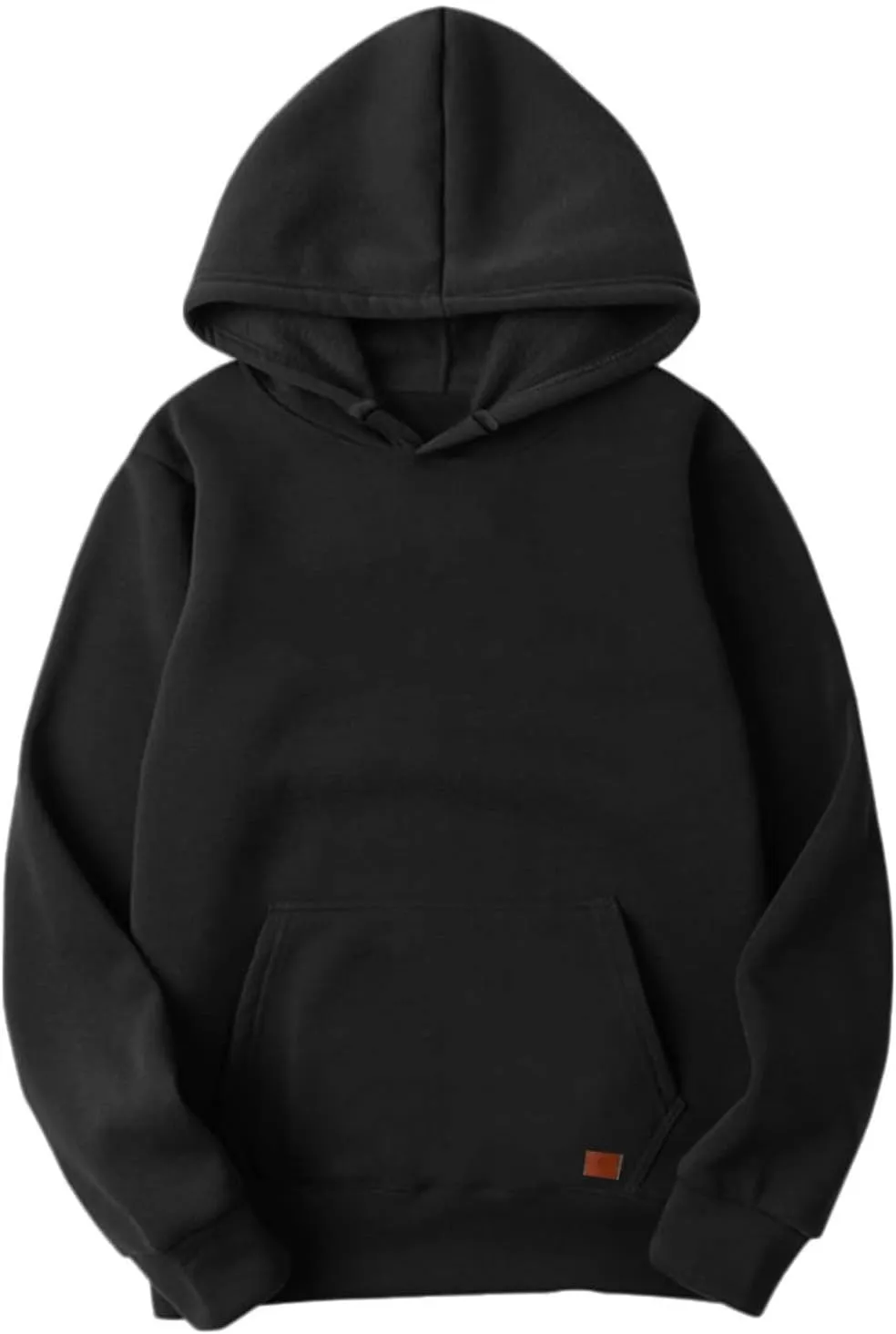 LCMTWX Hoodies for Men Winter Casual Loose Solid Hooded Sweater Top Men's Hooded Fleece Sweatshirt Heavyweight Fleece