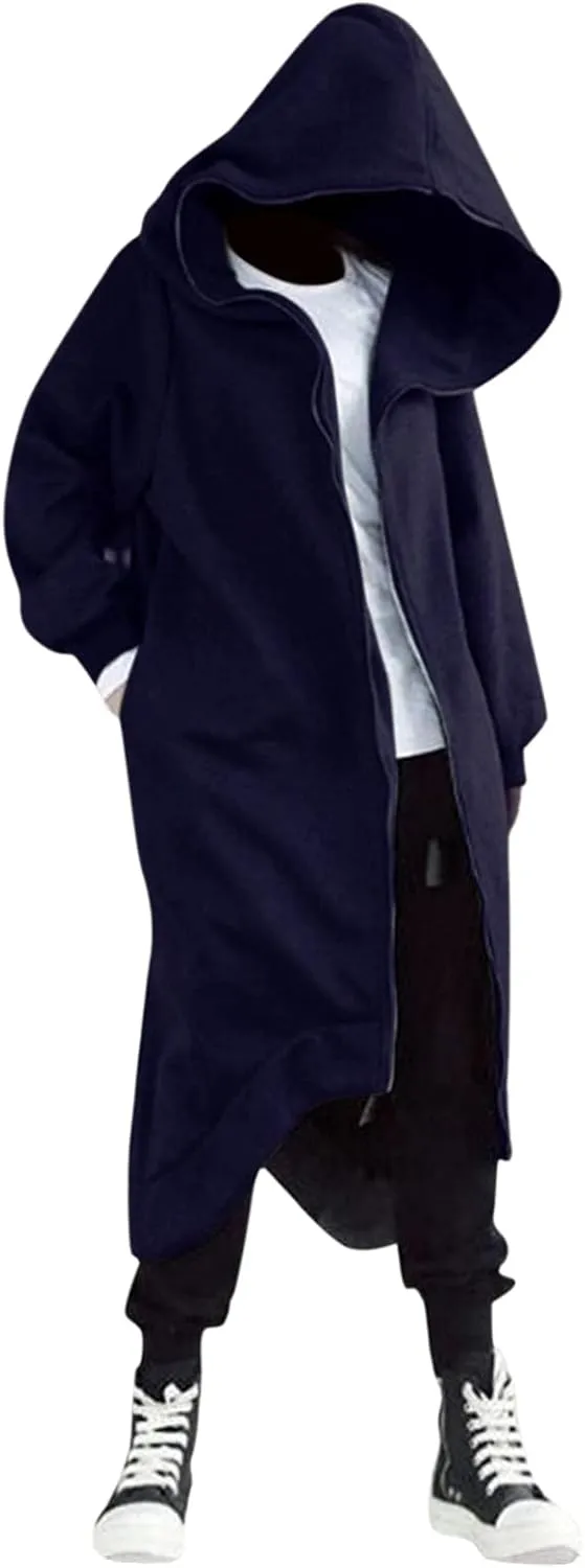 LCMTWX Hoodies for Men Winter Casual Loose Solid Hooded Sweater Top Men's Hooded Fleece Sweatshirt Heavyweight Fleece