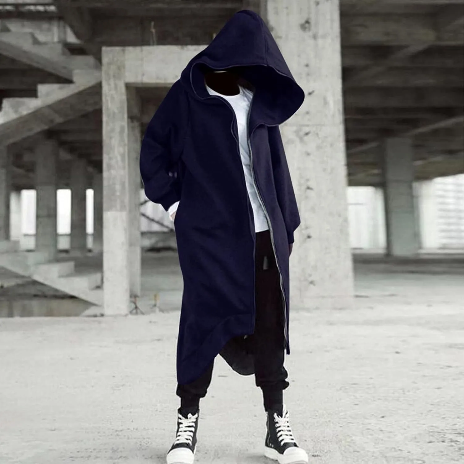 LCMTWX Hoodies for Men Winter Casual Loose Solid Hooded Sweater Top Men's Hooded Fleece Sweatshirt Heavyweight Fleece