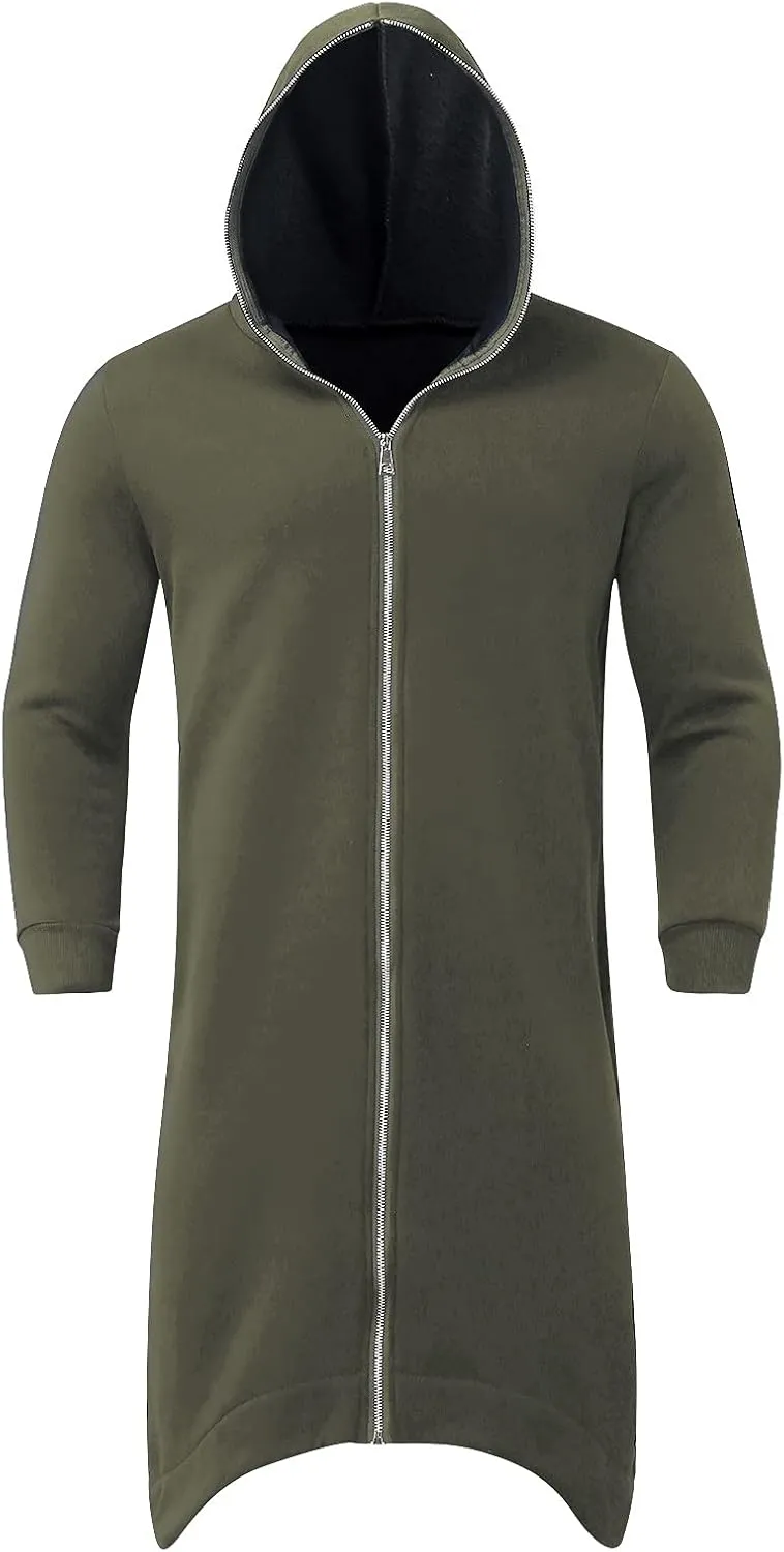 LCMTWX Mens Hoodies Pullover Casual Loose Solid Hooded Sweater Top Heavyweight Fleece Hoodie Sports Hooded Jacket Full Zip