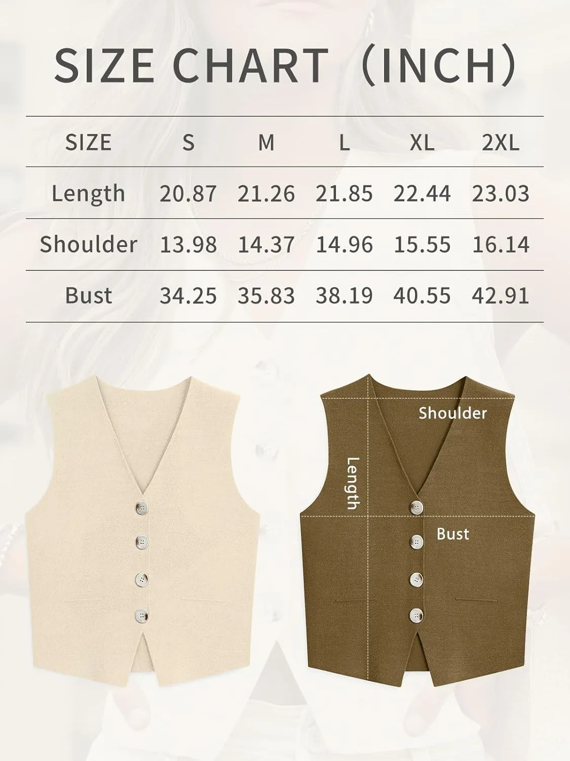 LILLUSORY Sweater Vest Women Dressy Button Up Sweater Tank Tops 2024 Knit Work Business Casual Outfits