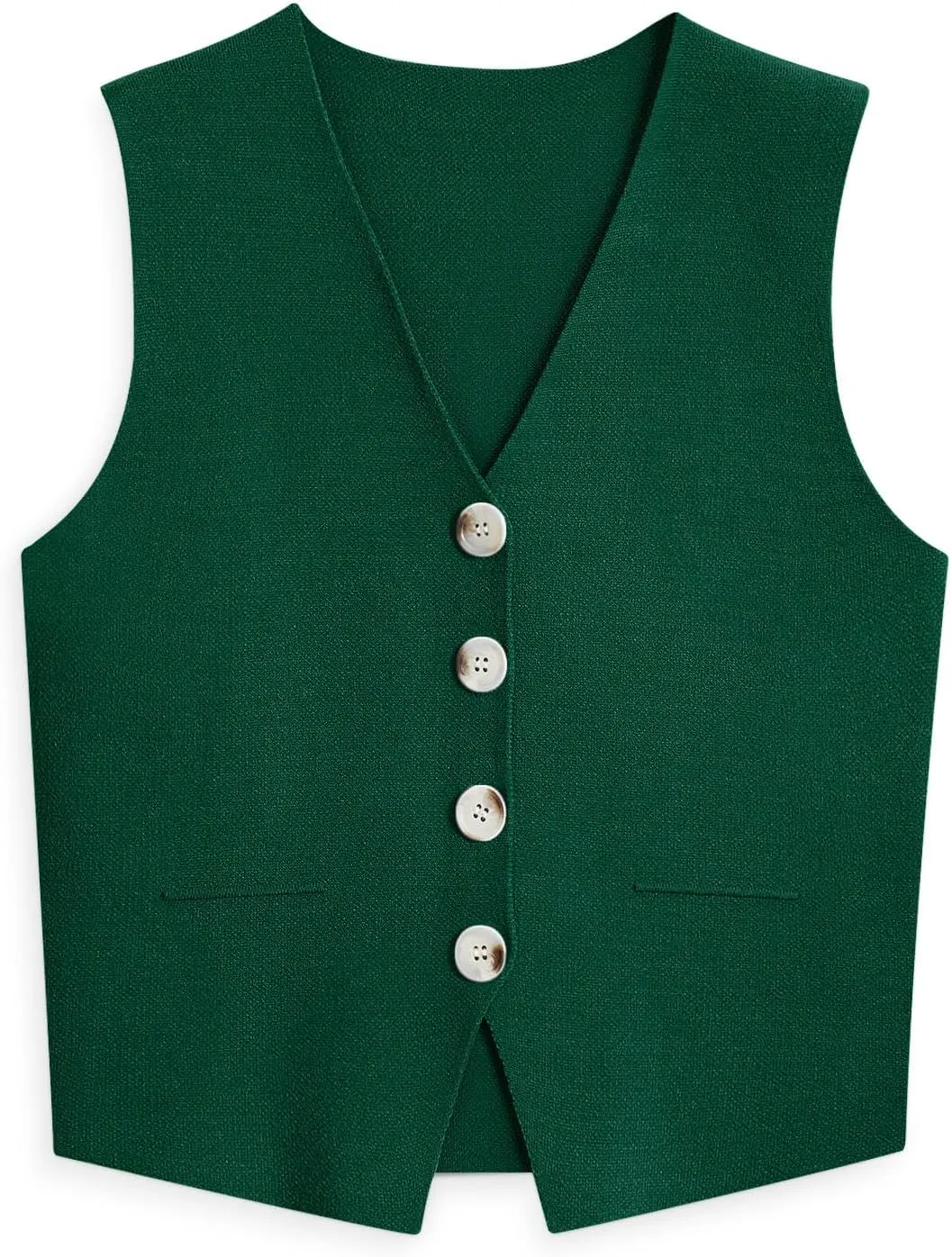 LILLUSORY Sweater Vest Women Dressy Button Up Sweater Tank Tops 2024 Knit Work Business Casual Outfits