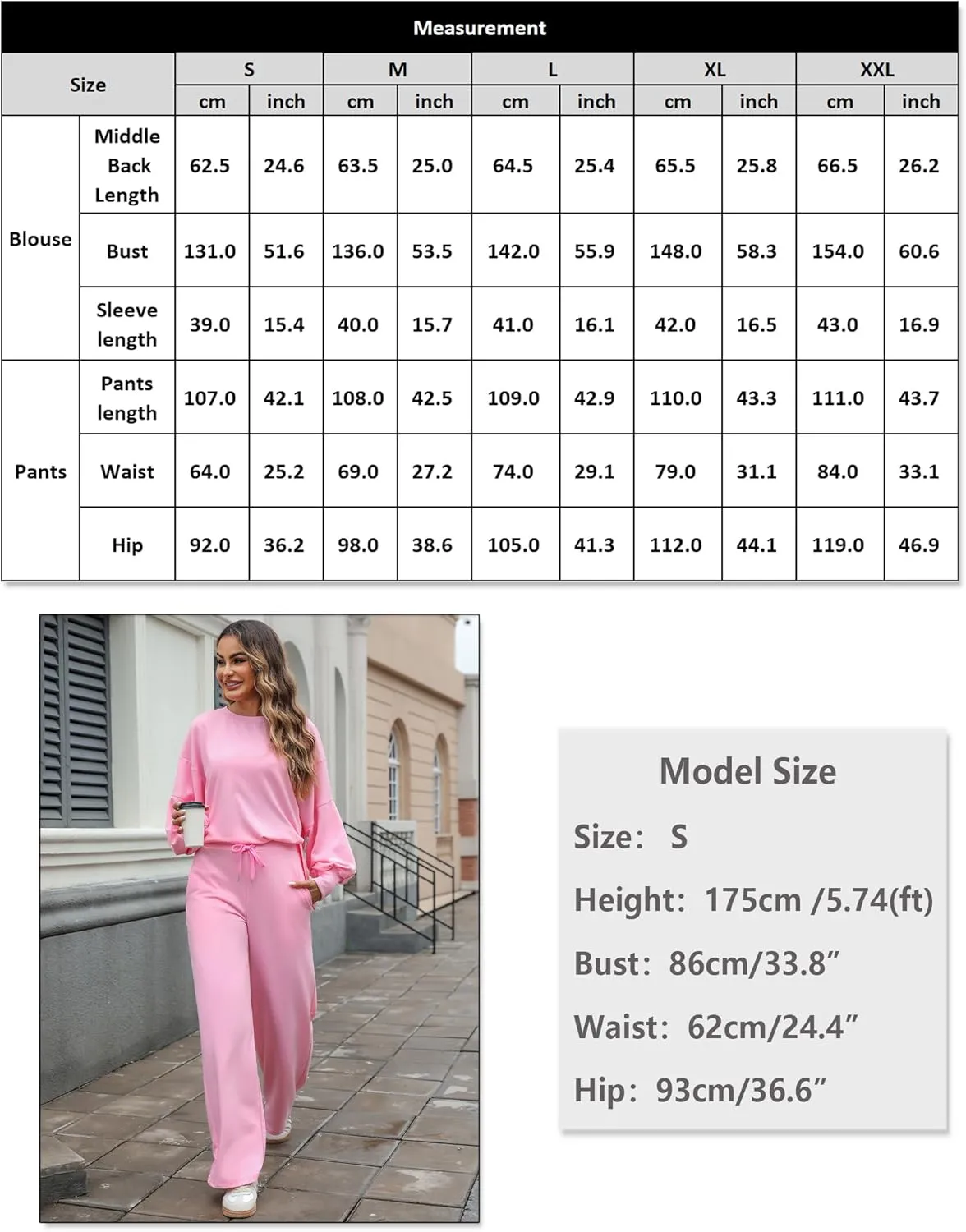 Marvmys Women 2 Piece Lounge Set Long Sleeve Wide Leg Sweatsuit Outfits Crewneck Oversized Tracksuit Fall Casual Loungewear