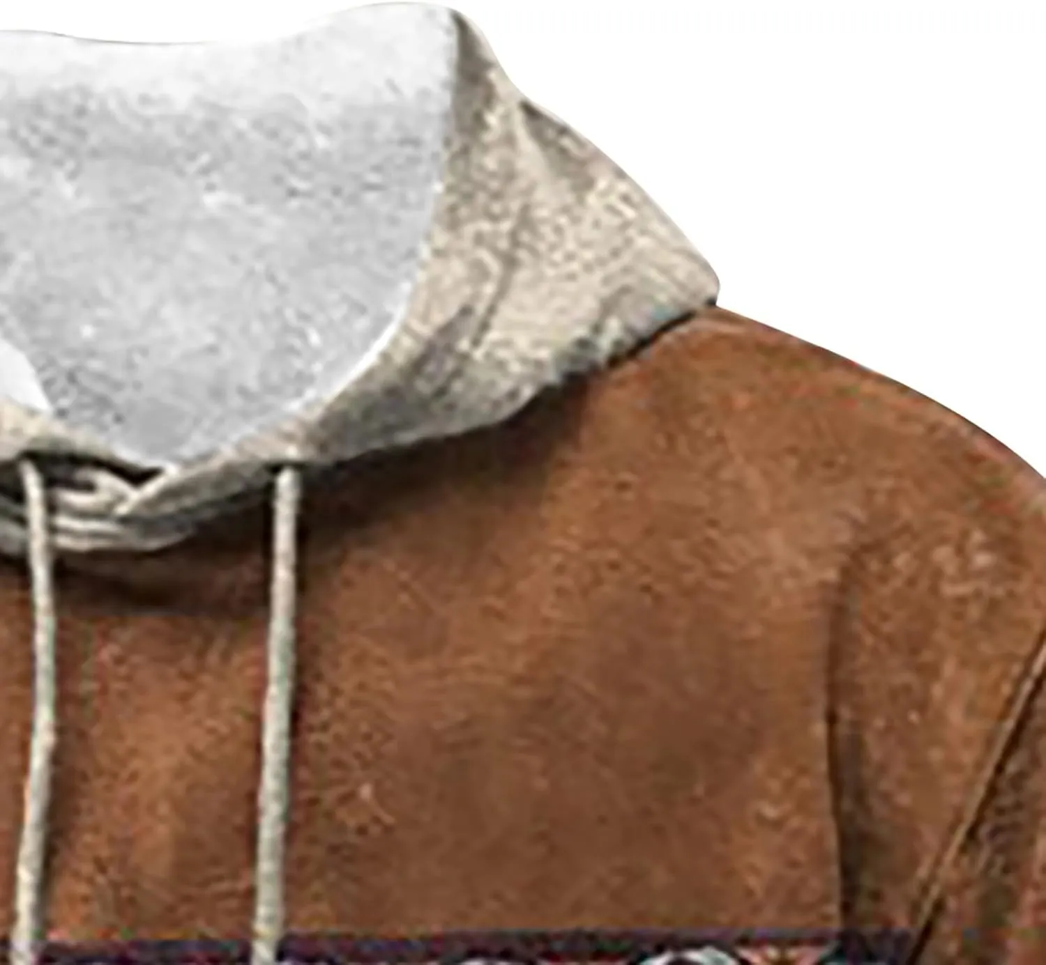 Men's Blue, Black, Brown Polyester Classic Hoodie with Half Sleeve and Hooded Neck