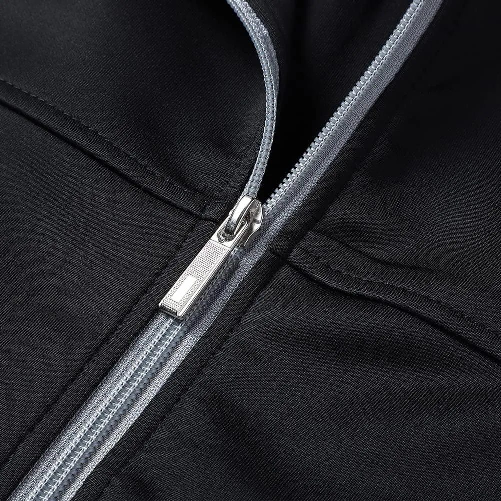 Men's Casual Athletic Tracksuit Long Sleeve Sweatsuit Set Full Zip Running Jacket and Pants 2 Piece Outfits
