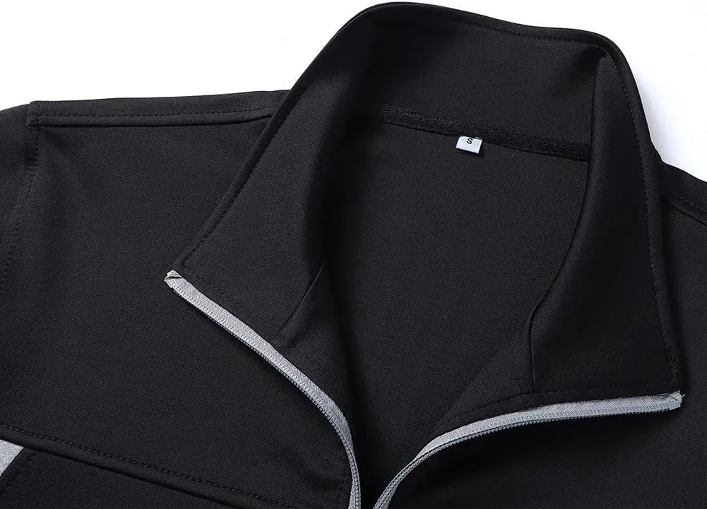 Men's Casual Athletic Tracksuit Long Sleeve Sweatsuit Set Full Zip Running Jacket and Pants 2 Piece Outfits