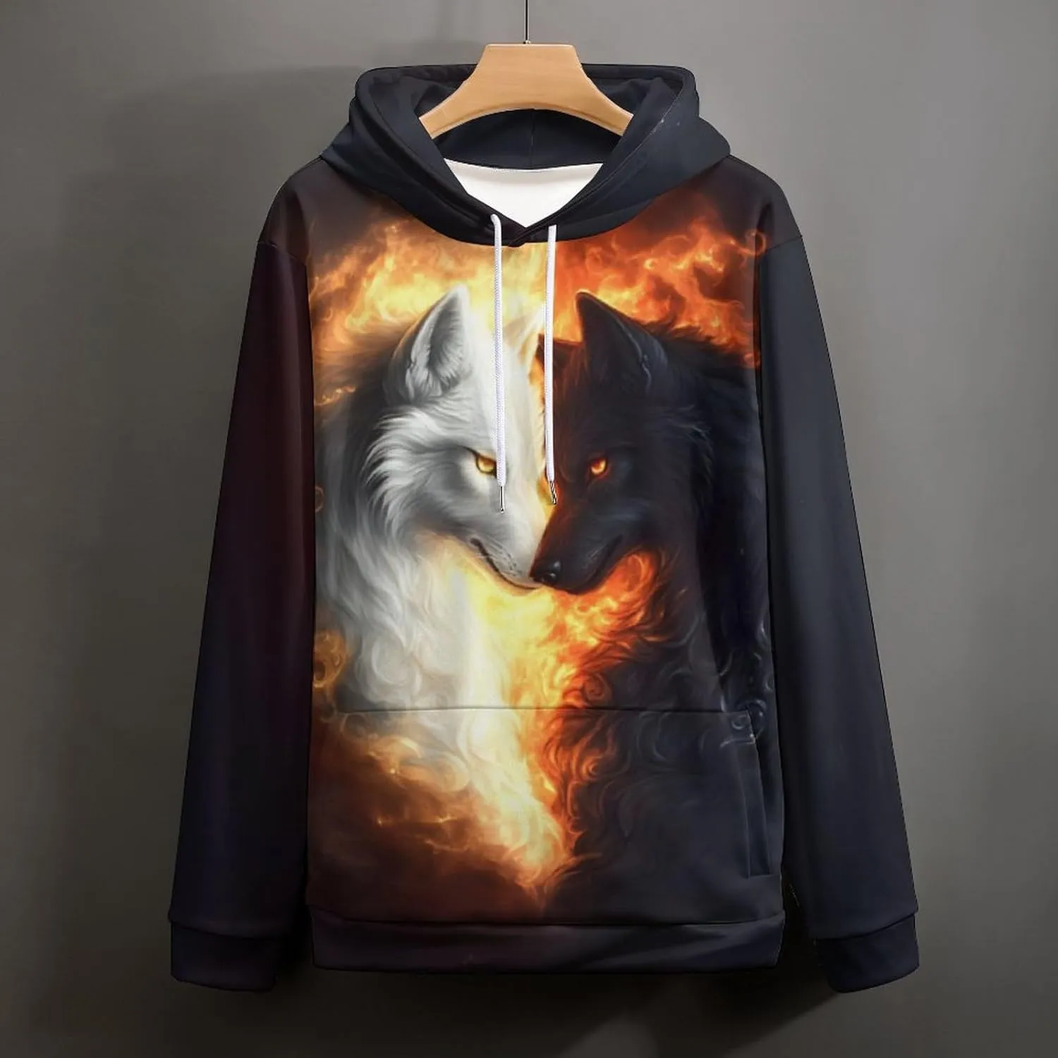 Men's Digital Print Sweatshirts Hooded Top Galaxy Pattern Hoodie
