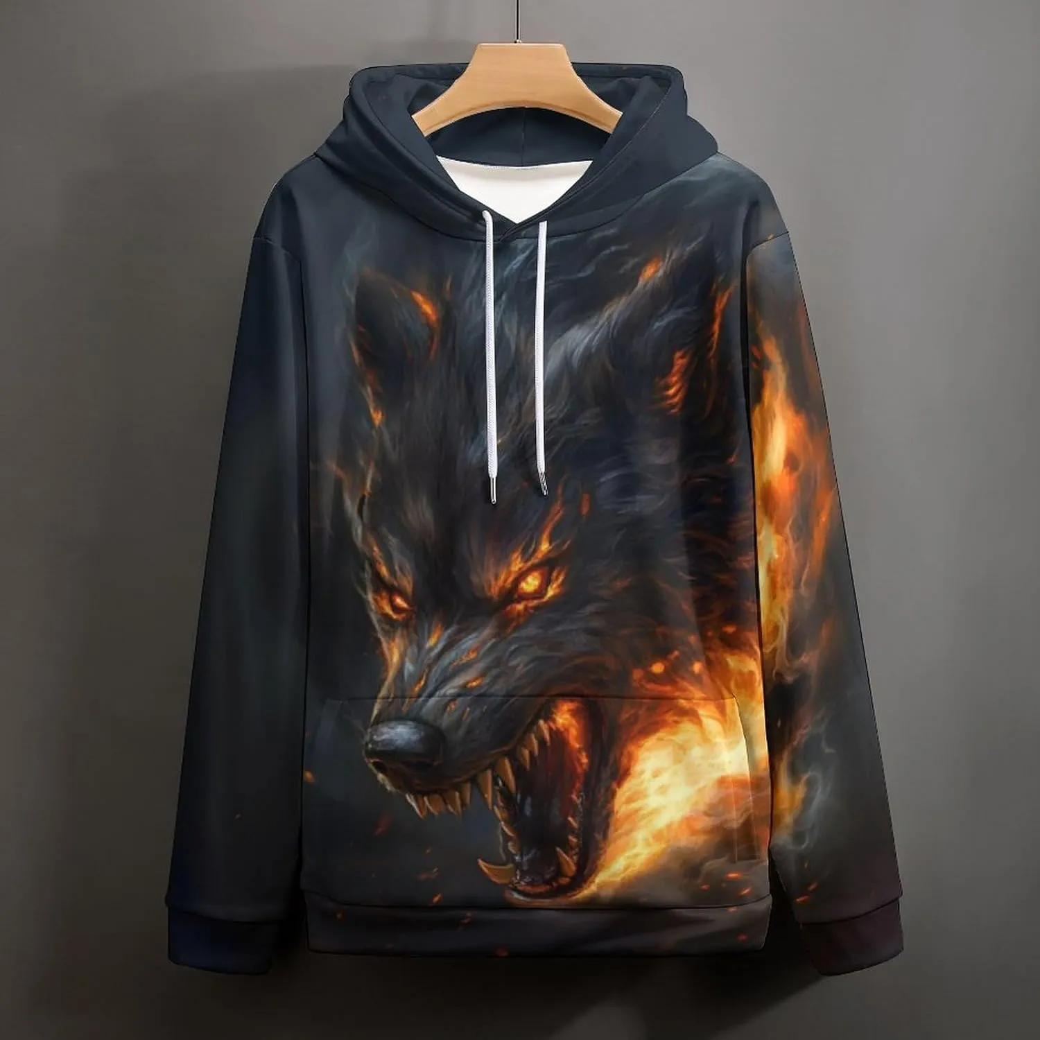 Men's Digital Print Sweatshirts Hooded Top Galaxy Pattern Hoodie