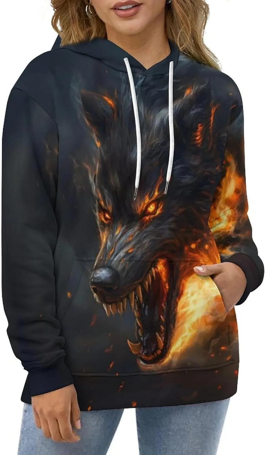 Men's Digital Print Sweatshirts Hooded Top Galaxy Pattern Hoodie