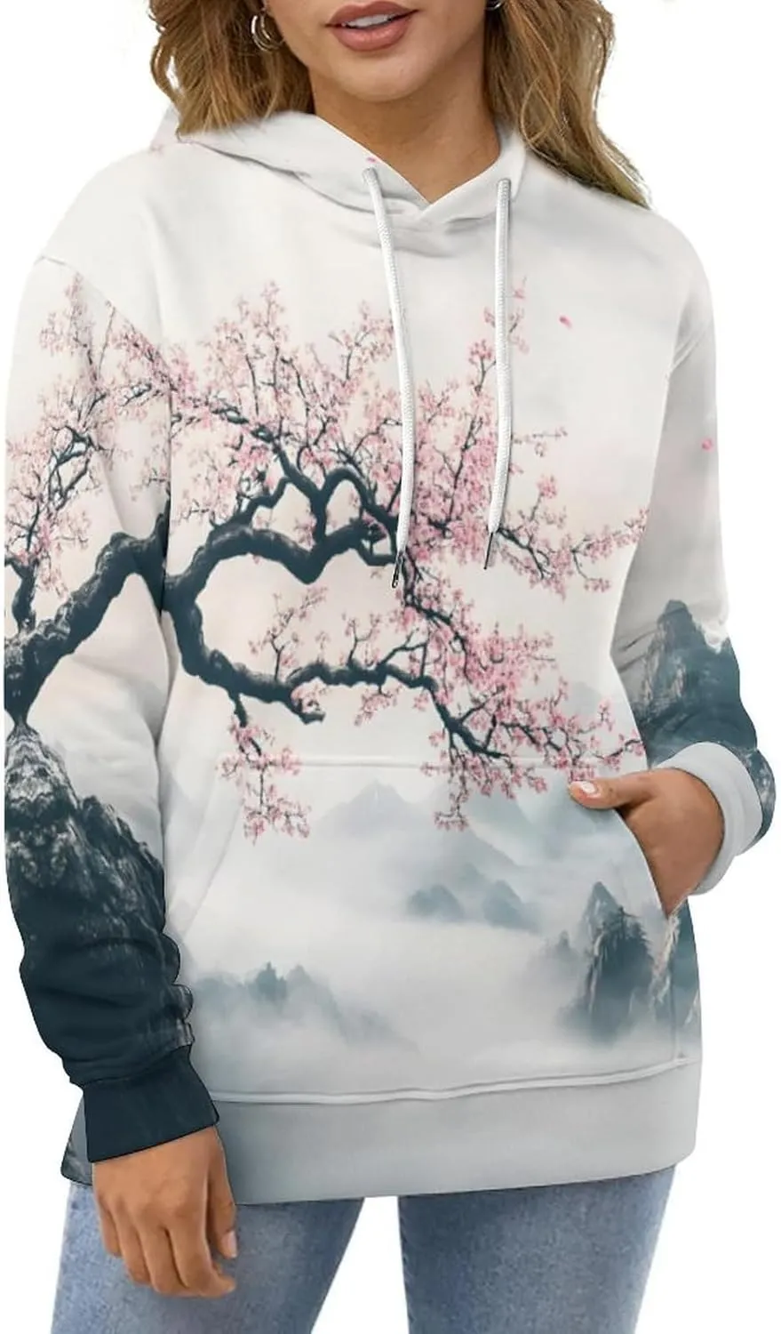 Men's Digital Print Sweatshirts Hooded Top Galaxy Pattern Hoodie