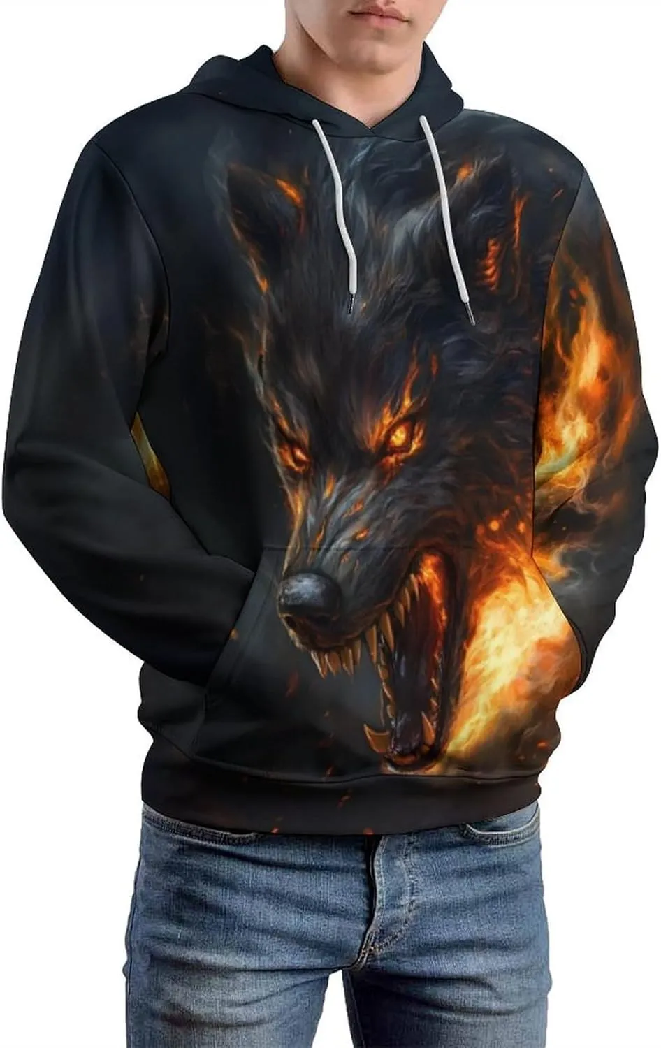 Men's Digital Print Sweatshirts Hooded Top Galaxy Pattern Hoodie