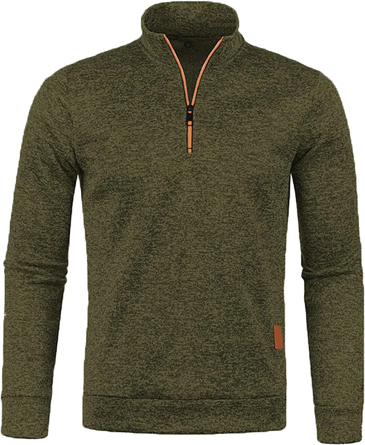 Men's Fleece Crewneck Sweatshirt Zipper Long Sleeved Hoodie Pullover Hooded Sweatshirt Sweat Shirt Mens Sweat Shirt