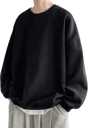 Men's Hooded Sweatshirts Long Sleeve Mens Autumn And Winter Casual Loose Solid Hooded Sweater Top Sweatshirts with