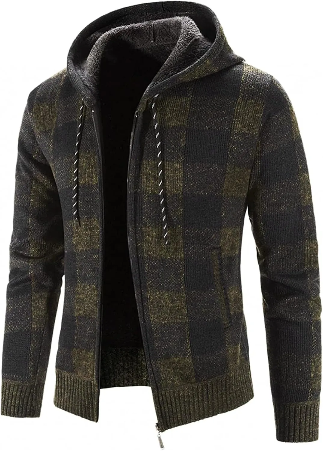 Mens Hoodies Pullover Fashion Long Sleeve Warm Camouflage Printed Hooded Jacket Top