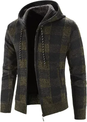 Mens Hoodies Pullover Fashion Long Sleeve Warm Camouflage Printed Hooded Jacket Top
