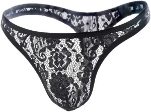 Mens Sexy Underwear Men's Sexy Lace See Through Ball Pouch Boxers Briefs Underpants Panties Valentine's Day Gifts