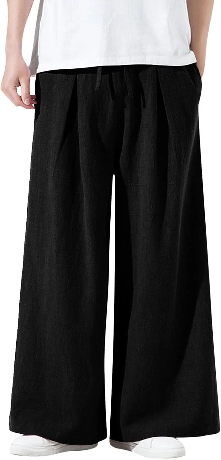 Mens Sweatpants with Pockets Big and Tall Thick Fleece Joggers Loose Sport Long Trousers Male Casual Warm Sweatpants