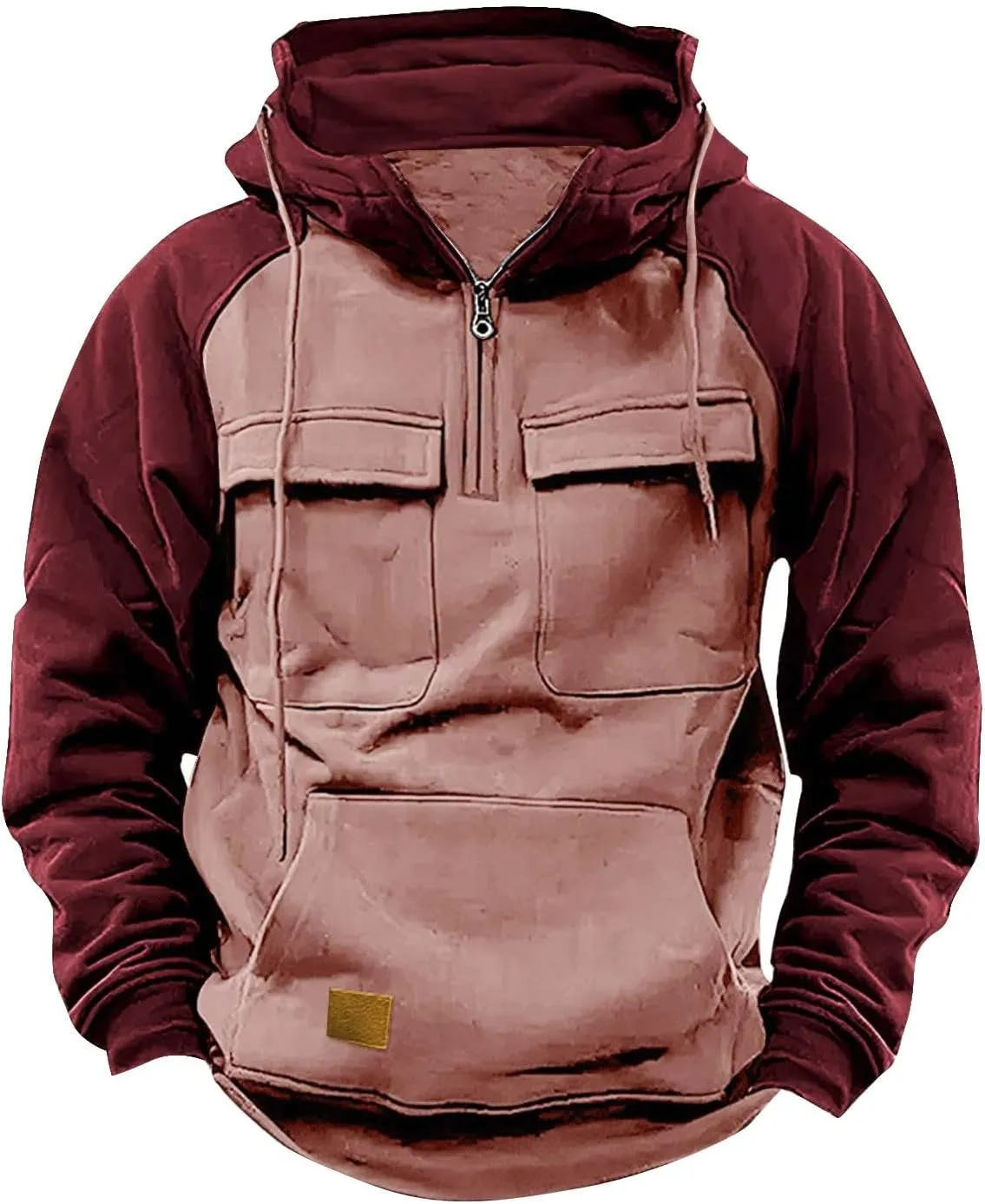 Men'S Sweatshirts Hooded Top Camouflage Men's Sweatshirt Tether Men's Hoodies Sweatshirts Work Hoodies For Men