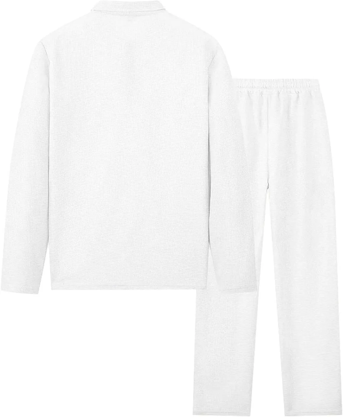 Mens Track Suits 2 Piece Set Waffle Quarter Zip Casual Athletic Jogging Outfits Long Sleeve Track Suits for Men Set