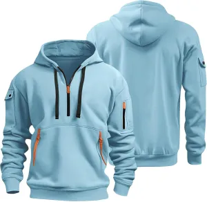 Mens Zip Up Hoodie Oversized Long Sleeve Tactical Hoodies: Vintage Sweater Graphic Aztec Ugly Sweater Sweatshirts